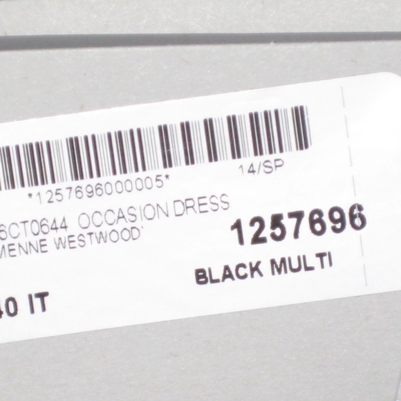 $4000 NWT! Vivienne Westwood Black Three Piece Tempest in a Teacup Dress IT40-42 - Picture 9 of 16